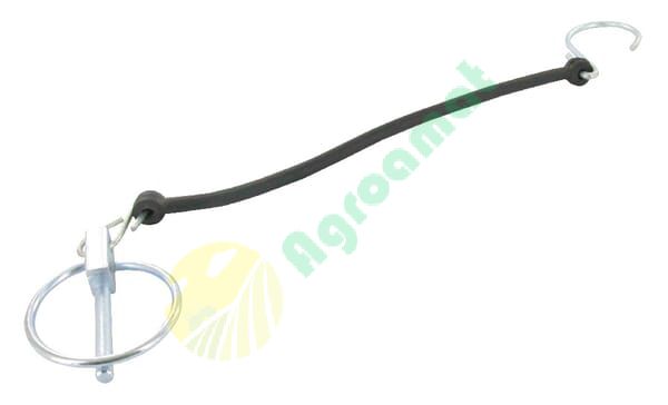 Bolț cu inel 6mm și cablu cauciuc