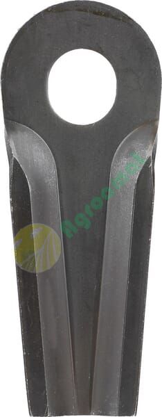 Lamă cositoare stânga/dreapta 128x50/35x4mm orificiu oval 23x20,5mm pachet 25 buc. potrivită pentru Taarup
