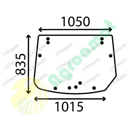 REAR WINDOW FLAT - TINTED