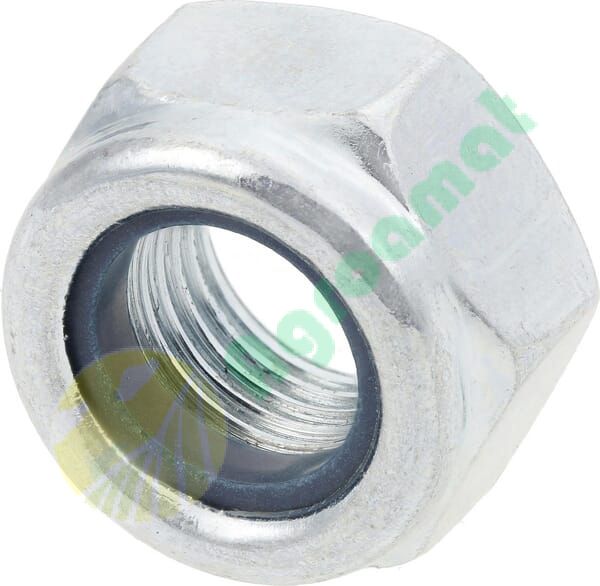 Piuliță hexagonală autoblocantă joasă cu inserție plastic DIN985 M12x1,25mm oțel zincat grupa 10 Kramp