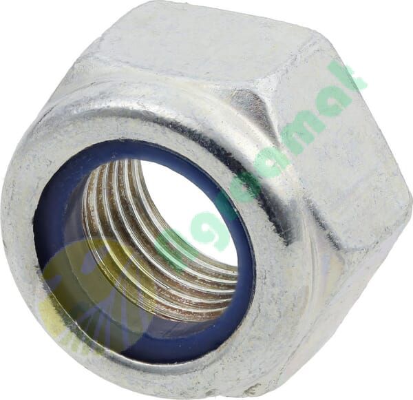 Piuliță hexagonală autoblocantă joasă cu inserție plastic DIN985 M12x1,25mm oțel zincat grupa 8 Kramp