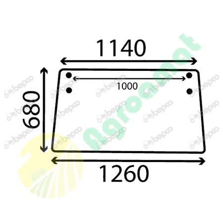 REAR WINDOW FLAT - NON-TINTED