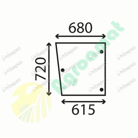 OPENING SIDE WINDOW FLAT - TINTED