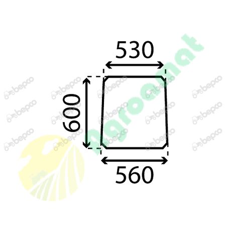 WINDSHIELD FLAT - NON-TINTED