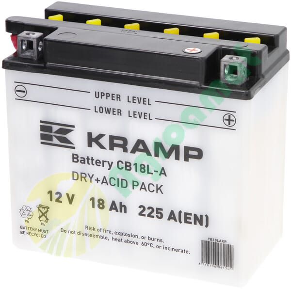 Baterie 12V 18Ah 225A cu pachet acid Kramp