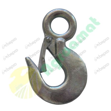 LIFTING HOOK WITH SAFETY LATCH Ø 19 MM - 1000 KG CAPACITY