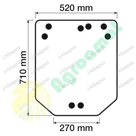 REAR WINDOW FLAT - TINTED