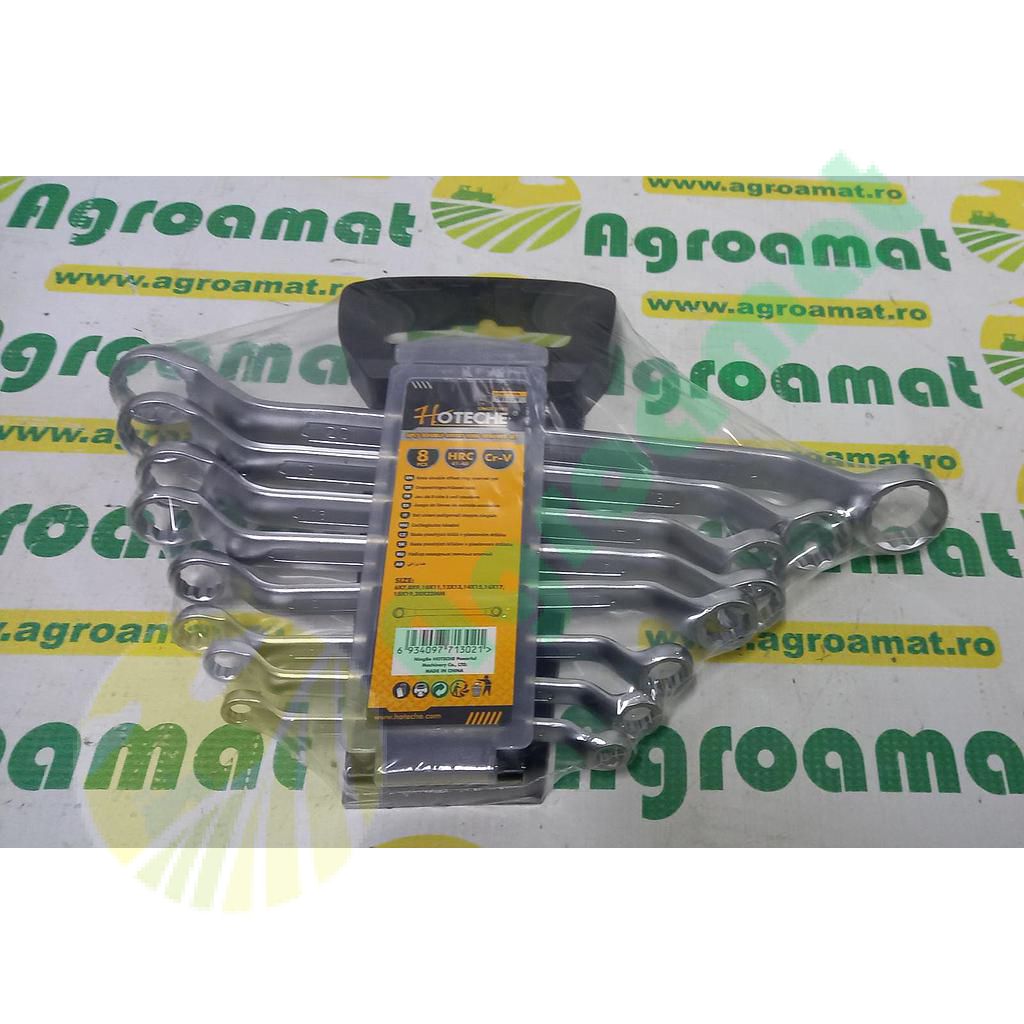 Set 8 Chei Inelare Cotite 6-22mm