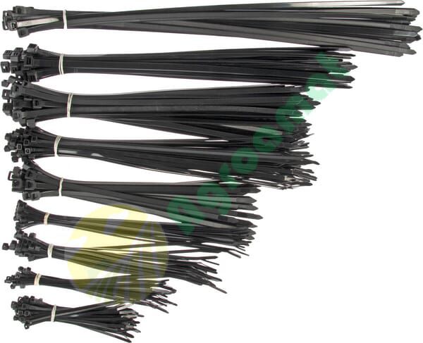 Pachet sortiment coliere de prindere din plastic 300 buc.