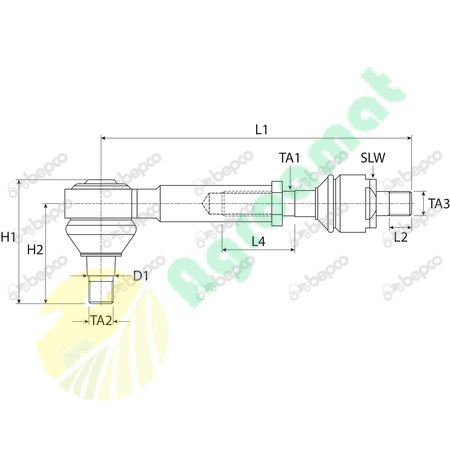 TIE ROD + BALL JOINT 
