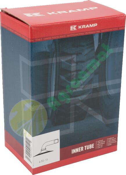 Cameră anvelopă pentru jantă diametru 10" 6.50-10 cu valvă curbată 90° TR87 Kramp