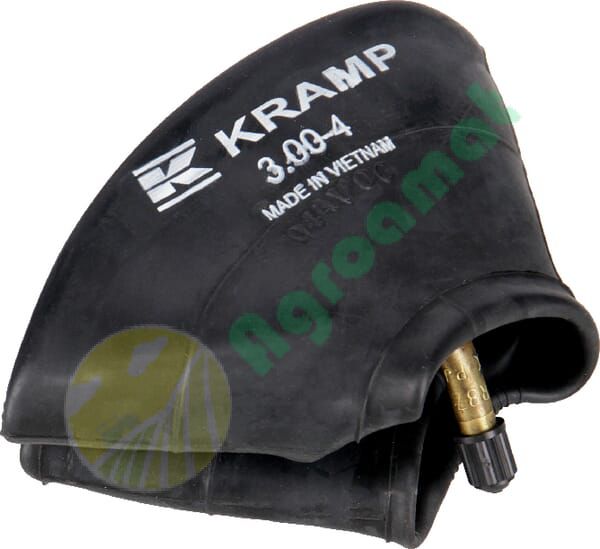 Cameră anvelopă pentru jantă diametru 4" 3.00-4 / 4.00-4 cu valvă curbată 90° TR87 Kramp