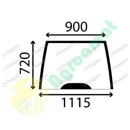 WINDSHIELD CURVED - TINTED
