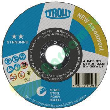 Disc de tăiere 125x1,6x22,23 F41 A46S-BFS