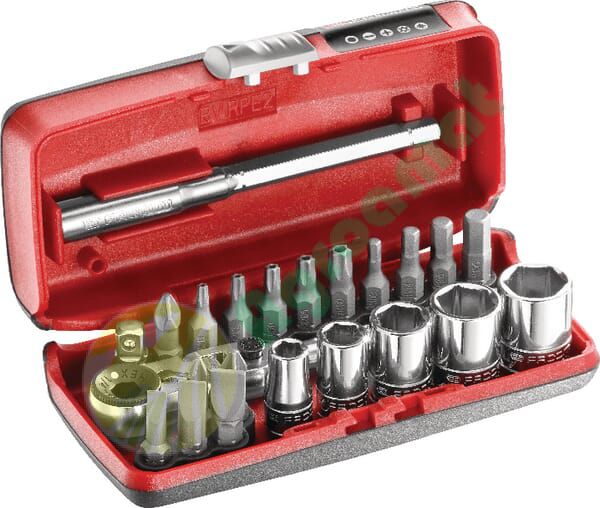 Set capete cheie tubulare 1/4"