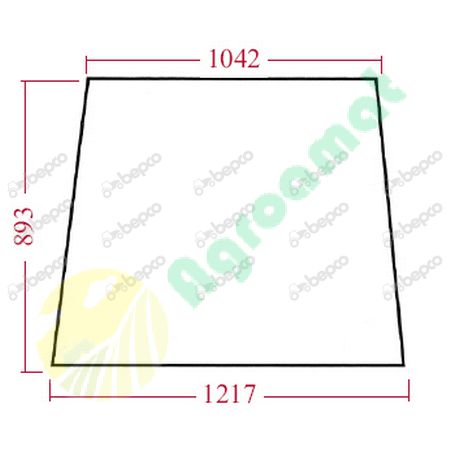 WINDSHIELD CLEAR CURVED