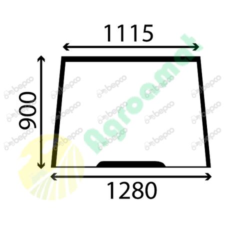 WINDSHIELD FLAT - TINTED