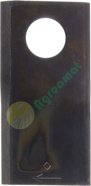 Lamă cositoare dreapta 100x48x4mm orificiu 21mm pachet 25 buc. potrivită pentru Pöttinger