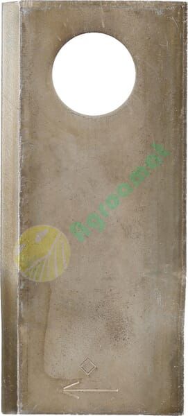 Lamă cositoare dreapta 108x49x4mm orificiu 21mm pachet 25 buc. potrivită pentru Pöttinger
