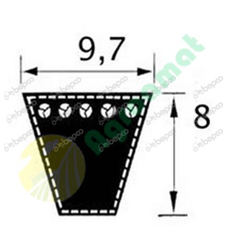 V-BELT SPZ - 812 Lp