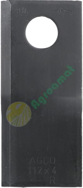 Lamă cositoare dreapta 112x48x4mm orificiu 19mm pachet 25 buc. potrivită pentru Fella